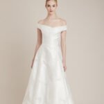 Shimmer Lace Sleeve Applique Wedding Dress